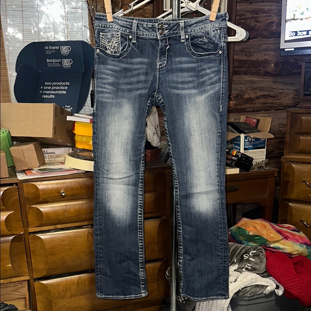 VIGOSS THE CHELSEA SLIM BOOT CUT JEANS SIZE 11/12 33 LENGTH